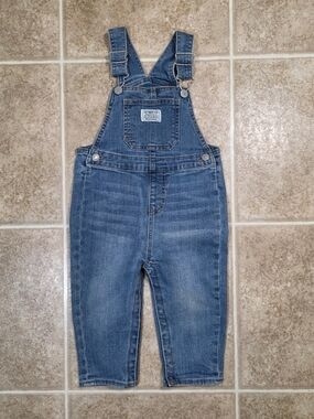 Levi’s Baby Denim Overalls 24M Classic Bib Snap Bottom